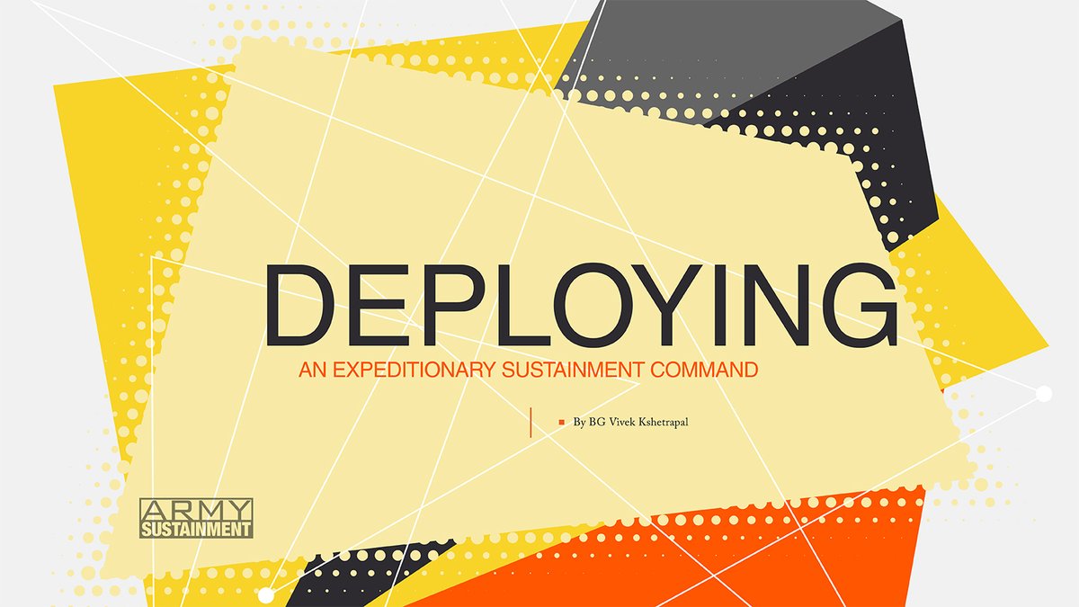 armysustainment's tweet image. &quot;With few exceptions, most Army deployments have either been conducted before or closely resemble similar mission sets executed by units and leaders.&quot;
army.mil/article/286557
📝 BG Vivek Kshetrapal 🎨 Sarah Lancia #ASPB #ArmySustainment #CASCOM