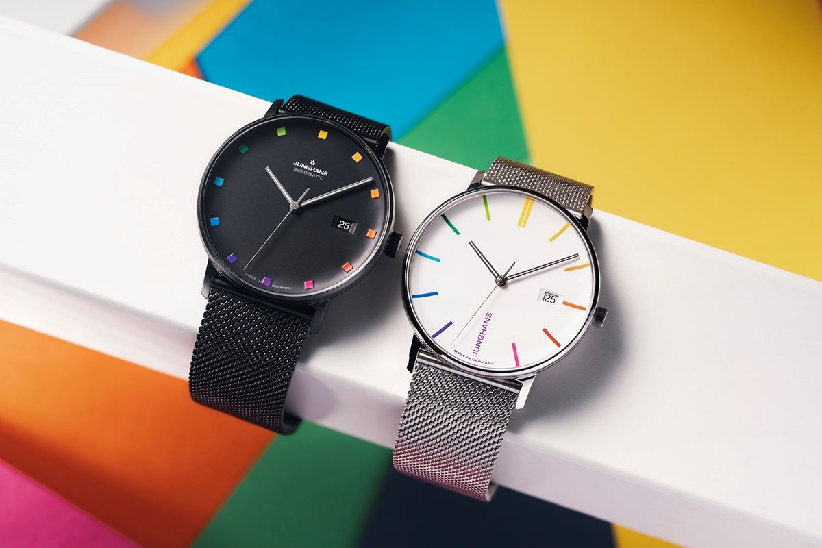 German watch and clock manufacturer Junghans have launched two new FORM Bauhaus watches to celebrate the 100th anniversary of the renowned school for art and design. Read on for more details on these colourful editions: omotgtravel.com/watches/jungha…