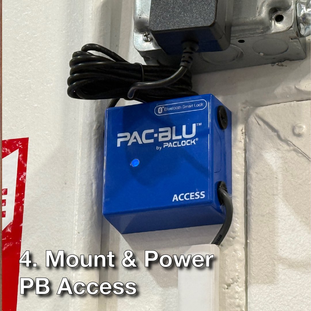 PACLOCK_USA's tweet image. Cloud-based access control doesn’t have to be complicated or time-consuming.

This door was equipped with a push bar, electric strike and @PACBLU_PLC in under 2 hours—providing mobile credentials, user-based permissions, and audit trails.

#PACLOCK #PACBLU #AccessMadeSimple #NoIT