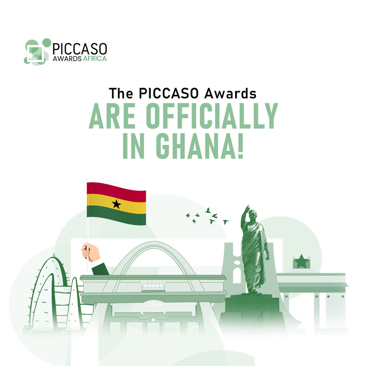 PiccasoAfrica's tweet image. From Accra, Ghana to the world! 

We can’t wait to welcome you to the first-ever #PICCASOAfricaAwards! 🇬🇭