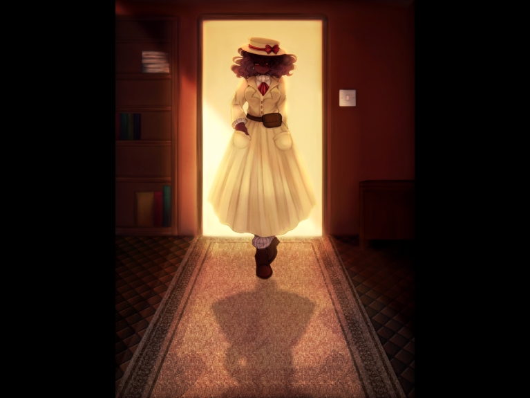 starlet_twt's tweet photo. I'm bringing back #CalltheTune fact of the day: Emilia’s CG was heavily based on old art of her. I kept the dramatic lighting, even though I had to abandon the warm tones. https://t.co/1ISpZUfUM0