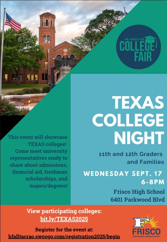 Check out these opportunities to learn more about your student's college future!