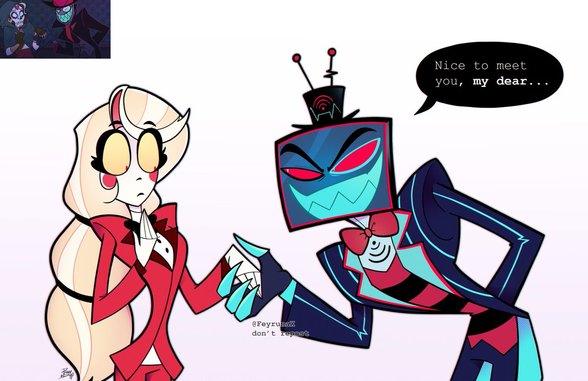 Another reference, this time Villainous 🦈 yeEHAW

Idk who would hate him more, Vaggie or Lucifer 😭😭 

#hazbinhotel #HazbinHotelFanart #HazbinHotelVox  #hazbinhotelcharlie