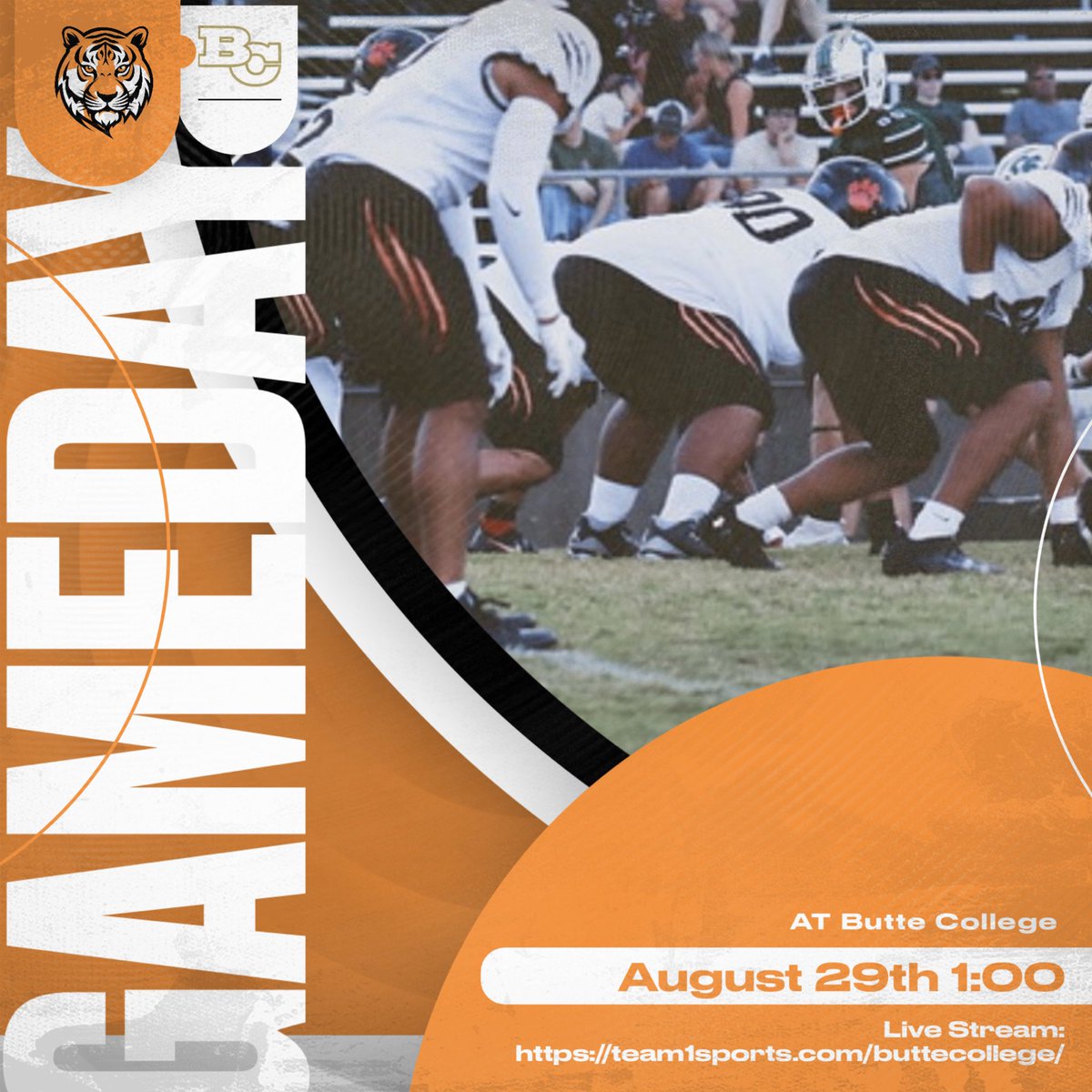 Reedley JC Football (@reedleycfb) on Twitter photo Live Stream: team1sports.com/buttecollege/ Live Stream: team1sports.com/buttecollege/