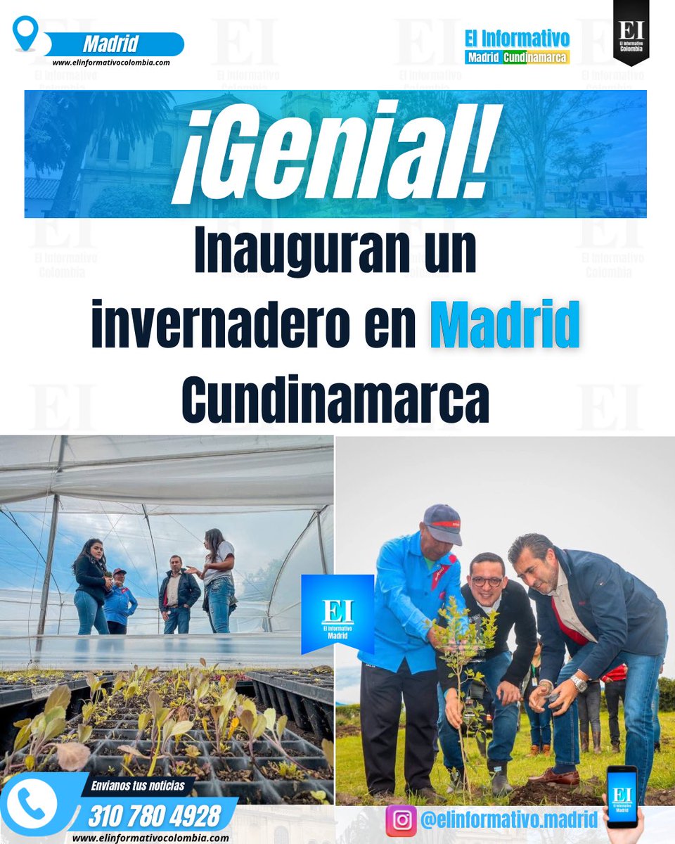 En Madrid, Cundinamarca, fue inaugurado un nuevo invernadero en la vereda Los Árboles para restauración ecológica y apoyo a productores locales