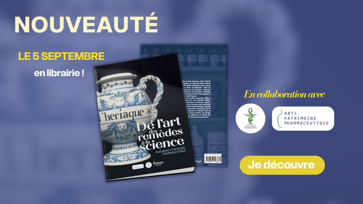 Éditions Faton (@editionsfaton) on Twitter photo De la pharmacopée mésopotamienne aux caducées de Dalí, ce livre richement illustré vous fait voyager à travers l’histoire fascinante de la pharmacie.
Précommandez dès maintenant !
👉 bit.ly/l-art-remedes-…
#BeauxLivres #Pharmacie #Remèdes De la pharmacopée mésopotamienne aux caducées de Dalí, ce livre richement illustré vous fait voyager à travers l’histoire fascinante de la pharmacie.
Précommandez dès maintenant !
👉 bit.ly/l-art-remedes-…
#BeauxLivres #Pharmacie #Remèdes