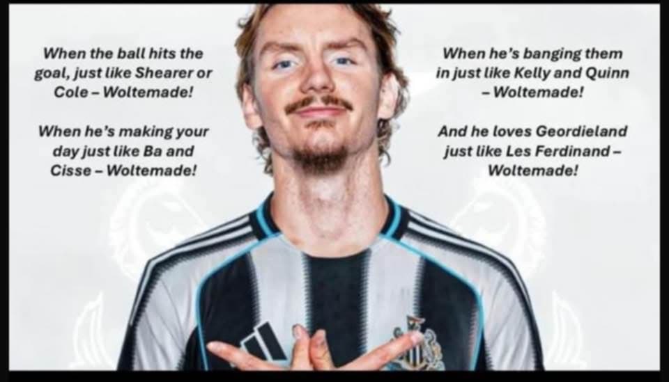 VickyH003's tweet image. WOLTEMADE🎶 Stuck in my head this and it might not even be the chant we use😭 #NUFC