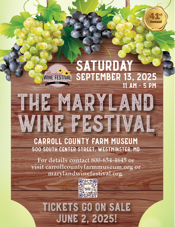 Tickets on sale now! marylandwine.org/mwf/