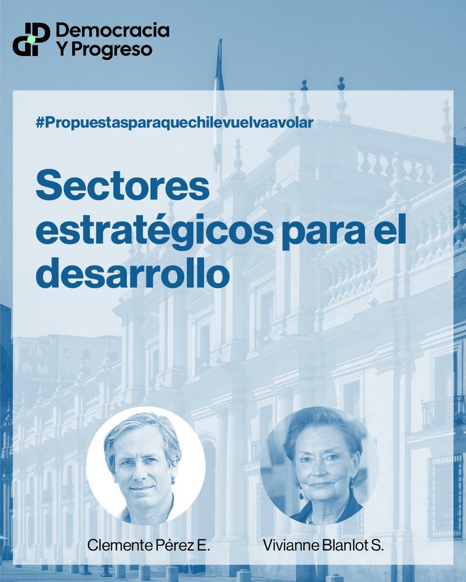 cedypchile's tweet photo. Como parte de nuestra #Propuestasparaquechilevuelvaavolar Te presentamos un documento titulado Sectores estratégicos para el desarrollo, por Clemente Pérez E. y Vivianne Blanlot S.  Link en Bio 📖 https://t.co/MFsb7e6Fcf