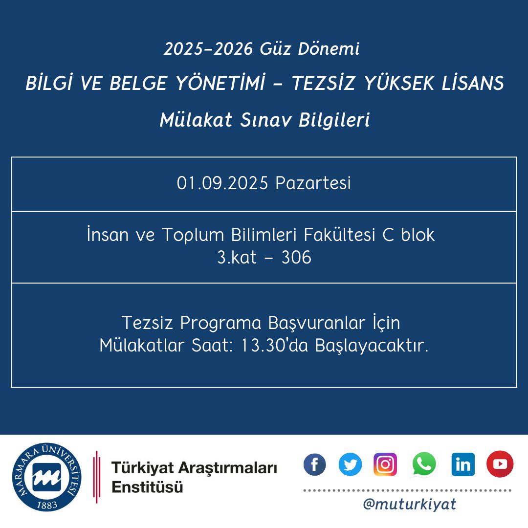Marmara Üni. Türkiyat Araştırmaları Enstitüsü (@muturkiyat) on Twitter photo 