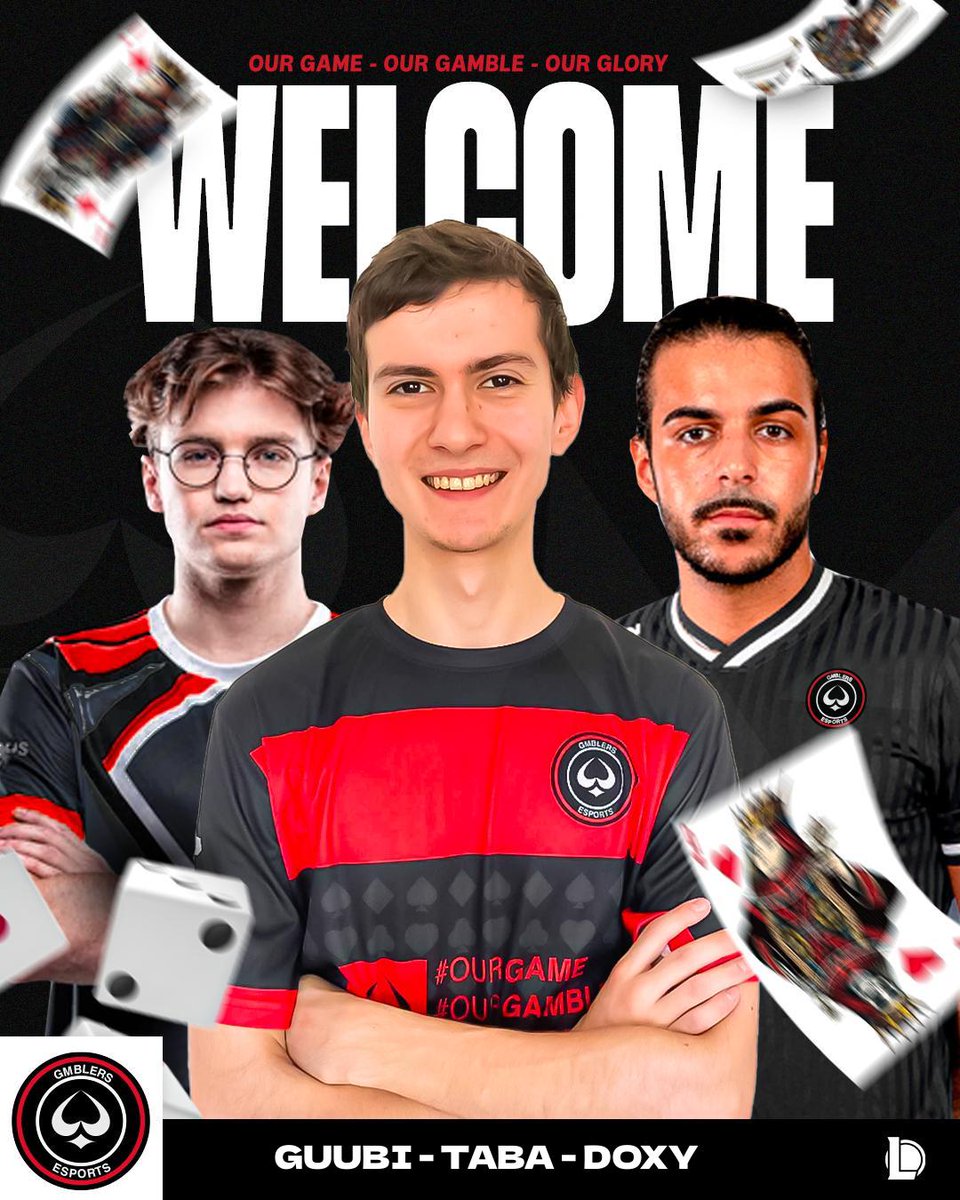 Welcome to <a href="/TabaLoL_/">Taba</a> <a href="/GuubiLoL/">Frederik Guubi Mortensen</a> e <a href="/Doxylol/">Rafael</a> ❤️🖤! We can't wait to see them and all of you guys coming to the LAN in Montecatini !

#BetOnGMB❤️🖤 #GMBwin
#ThatsLIT #SpegnersiMai 
<a href="/lit_official_it/">LIT</a>