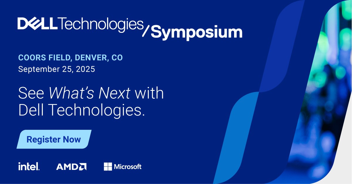 GoldenGerhard's tweet image. Join us at the @DellTech Symposium on Sep 25 at @CoorsField, Denver! Tour the ballpark, connect with peers, and discuss AI. Don’t miss this unique networking opportunity. 

What to expect: del.ly/6017fArTV 
Join Us! del.ly/6018fArTn

#DellTechSymposium #iwork4dell