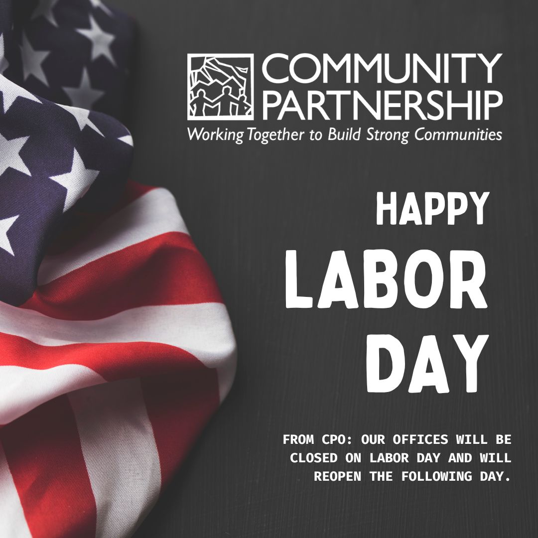 Happy Labor Day from all of us at #CPOzarks! 💙 Our offices will be closed Monday, 9/1 as we honor the hard work that strengthens our community—especially our amazing staff &amp; volunteers. Have a safe, relaxing holiday! We'll reopen Tuesday, 9/2. 👷‍♀️💼✨