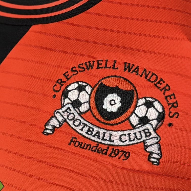 MacronWM's tweet image. THE FINER DETAILS 🔎

A closer look at the fantastic new Cresswell Wanderers home shirt 🟠⚫️

#BecomeYourOwnHero