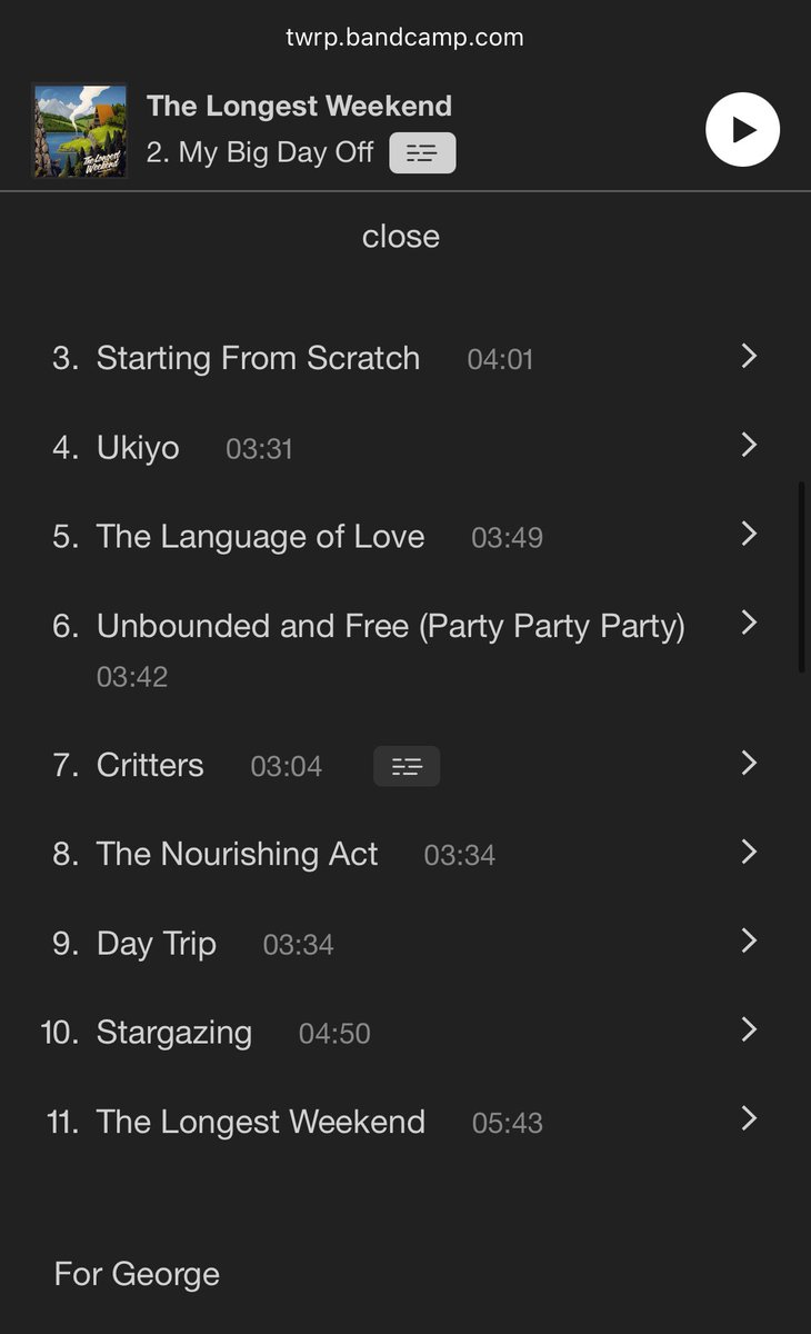 the longest weekend is dedicated to Starcadian!
“For George” ❤️💙