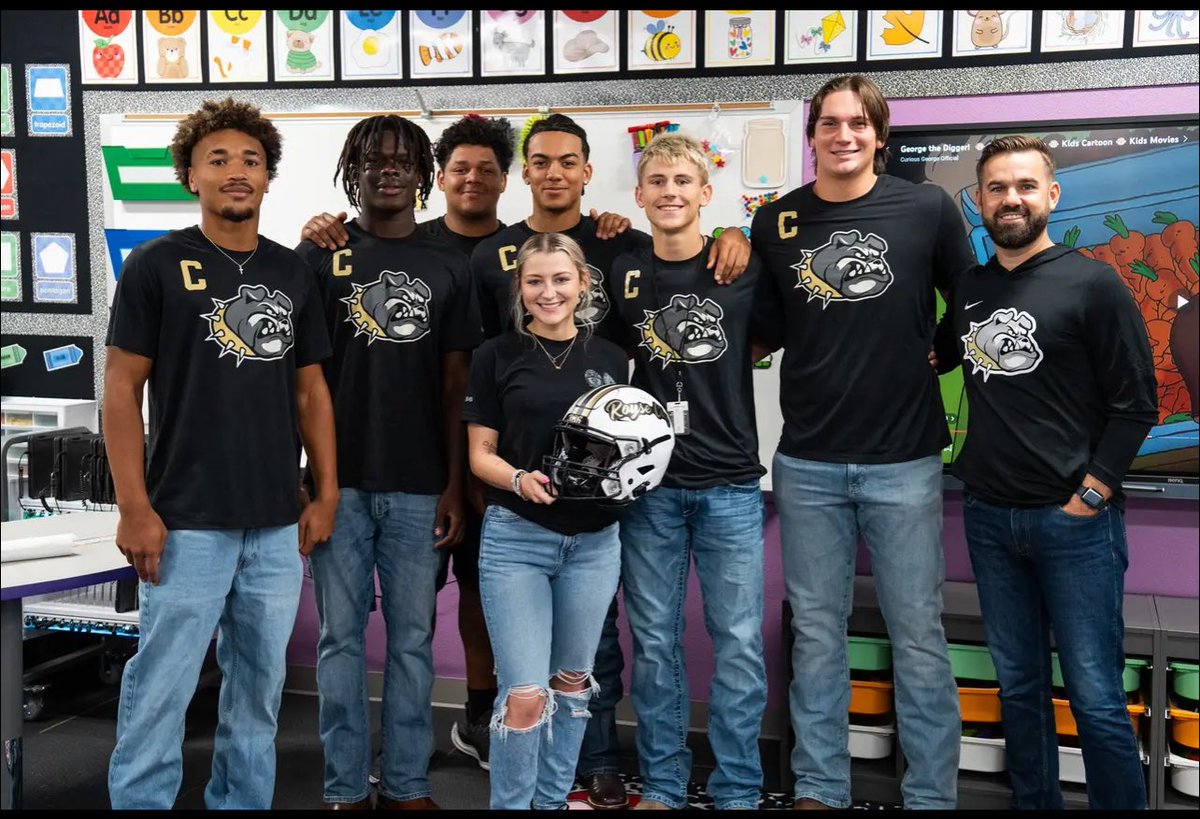 Today our Captains got to honor Mrs. Dawson, her family, and her husband, Officer Cooper Dawson. Our Team will wear Officer Dawsons badge #366 on our helmets in remembrance of his Selflessness, Grit, Toughness, Commitment, &amp; Effort.