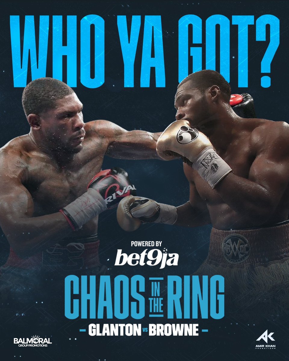 👉 “How does this one end?
KO ✅ | TKO 🔥 | Decision 📝

Drop your call: let’s see who's taking this one in the battle of the knockout artists👊

#Bet9ja #Chaosinthering #Boxing