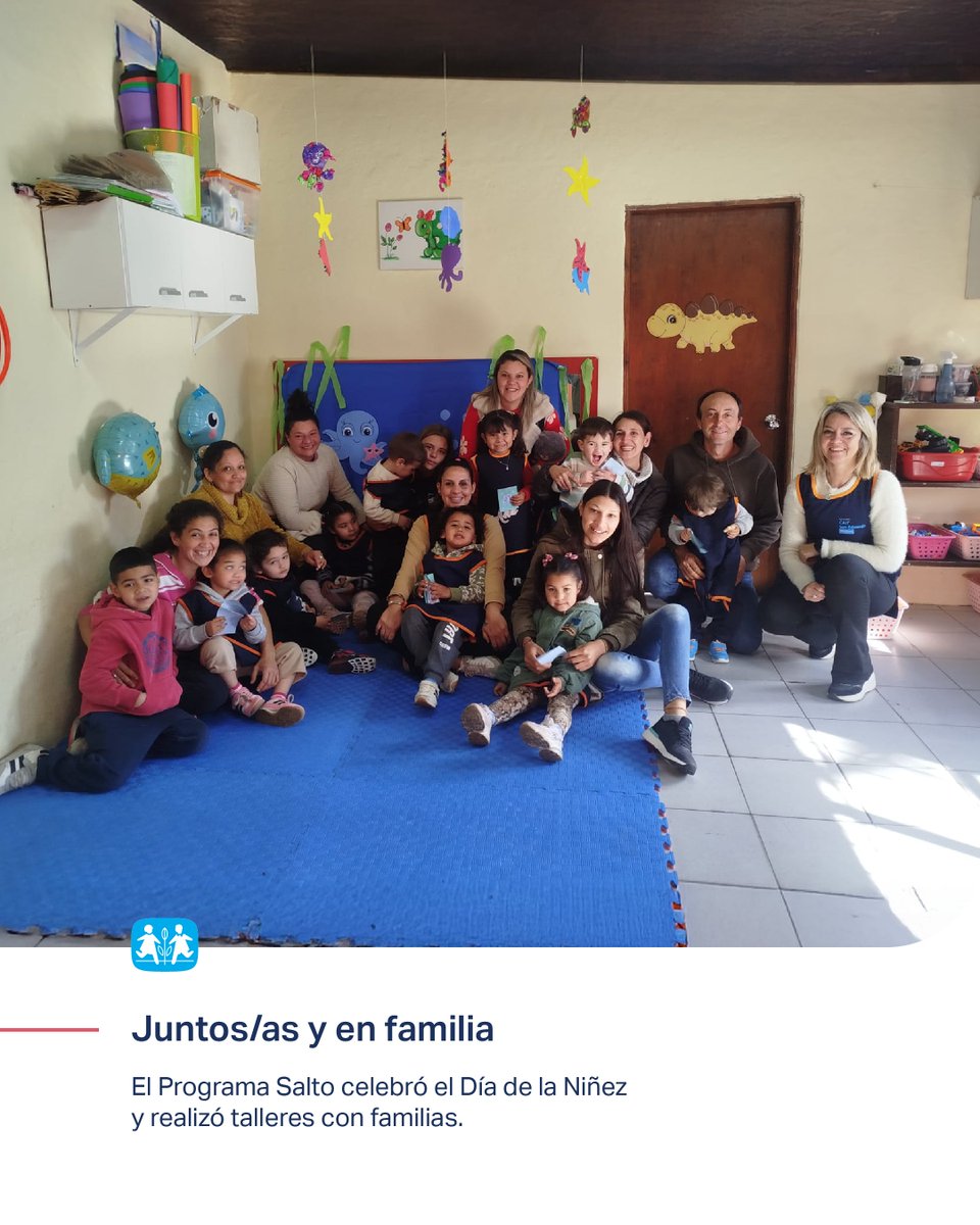 🥳Con motivo del Día de la Niñez, el Programa Salto celebró con niños, niñas y adolescentes, sus familias y equipos de los distintos servicios gestionados por Aldeas Infantiles.

🖌️🎨Además, durante el mes de agosto los centros CAIF realizaron diversas actividades artísticas.