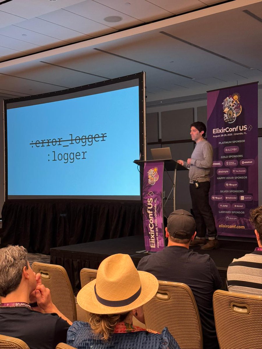 ElixirConf's tweet image. How do we track ALL exceptions in the BEAM?
&quot;Let it crash&quot; philosophy meets exception tracking
@grzuy on building comprehensive exception trackers for Elixir. #ElixirConfUS