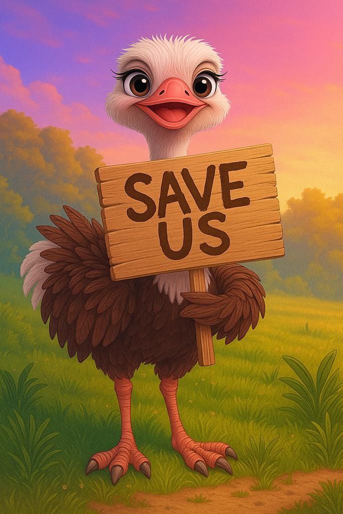 SaveTheOstriches (@saveostriches) on Twitter photo <a href="/OstrichFarmBC/">Save Our Ostriches</a> <a href="/elonmusk/">Elon Musk</a> @Elonmusk Please help <a href="/OstrichFarmBC/">Save Our Ostriches</a>
We need to save these ostriches! Help spread the word! The $Ostrich Team is here to help with whatever you need! <a href="/SAVEOSTRICHES/">SaveTheOstriches</a>
#Ostrich <a href="/OstrichFarmBC/">Save Our Ostriches</a> <a href="/elonmusk/">Elon Musk</a> @Elonmusk Please help <a href="/OstrichFarmBC/">Save Our Ostriches</a>
We need to save these ostriches! Help spread the word! The $Ostrich Team is here to help with whatever you need! <a href="/SAVEOSTRICHES/">SaveTheOstriches</a>
#Ostrich