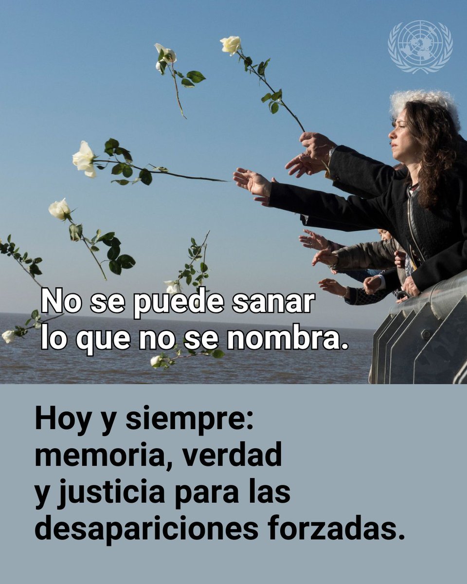 🕯️ Cada desaparición forzada deja una herida abierta.
Una vida en perpetuo suspenso.
Una verdad silenciada.

Este 30 de agosto, Día de las Víctimas de Desapariciones Forzadas, elegimos memoria, verdad y justicia.

Porque el olvido no es opción.

#DefiendeLosDerechosHumanos