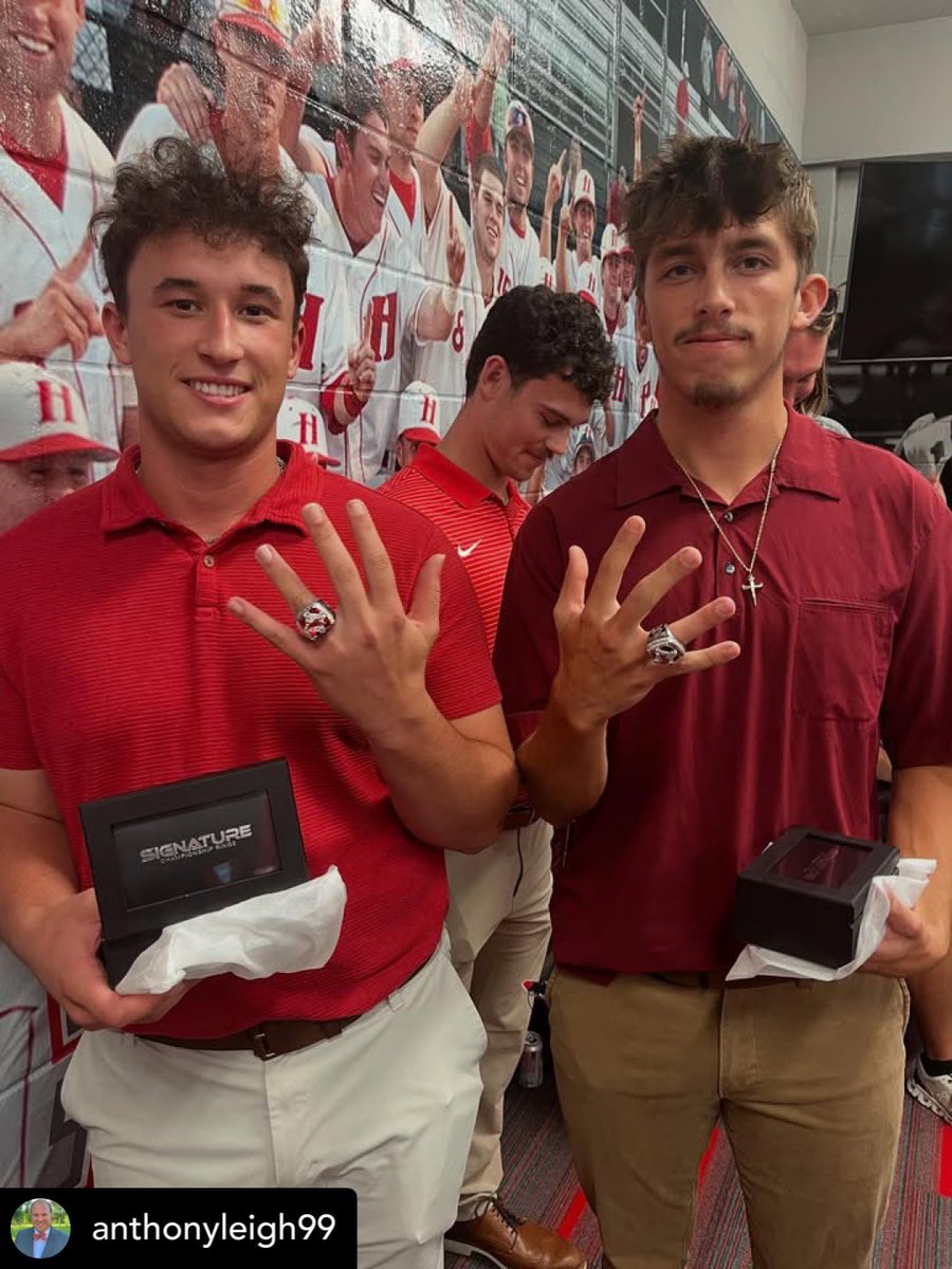 I'd say the guys liked their new ring! A little celebration yesterday with our returners. Time to start a new journey, fall practice begins September 21st.