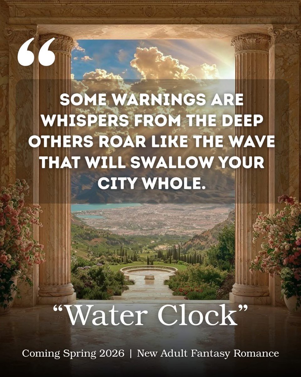 Poseidon said “don’t interfere.” Apollo ignored him.

Now, Atlantis teeters on the edge, and the mortal holding its fate is cursed, distracted, and unaware she’s been chosen.

Will the city’s last hope awaken in time… or drown in its own destiny?

#WaterClockBook