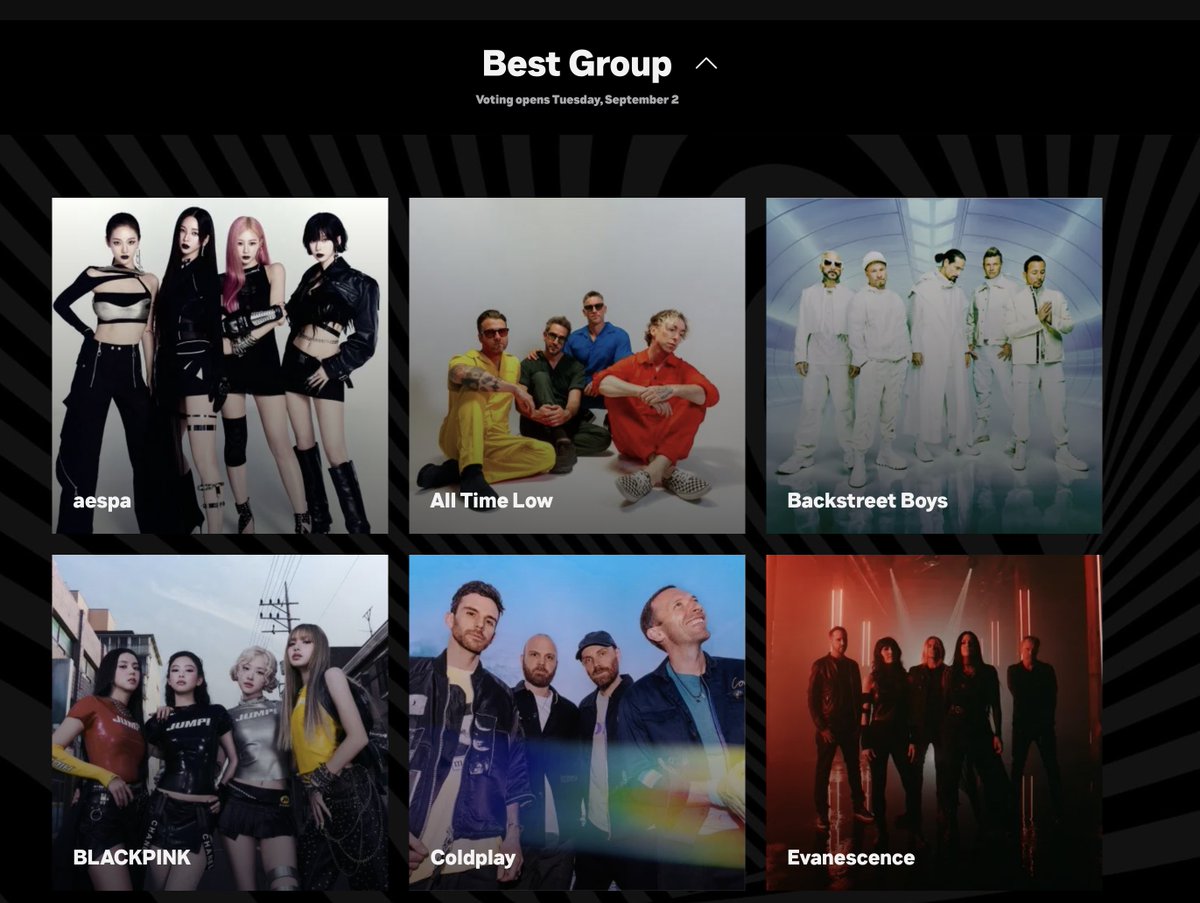 BSBFangirls's tweet photo. .@BackstreetBoys are nomianted for Best Group at the 2025 MTV VMA Awards 

@nickcarter @aj_mclean @howied @kevinrichardson @brian_littrell https://t.co/ikoP04OLlw