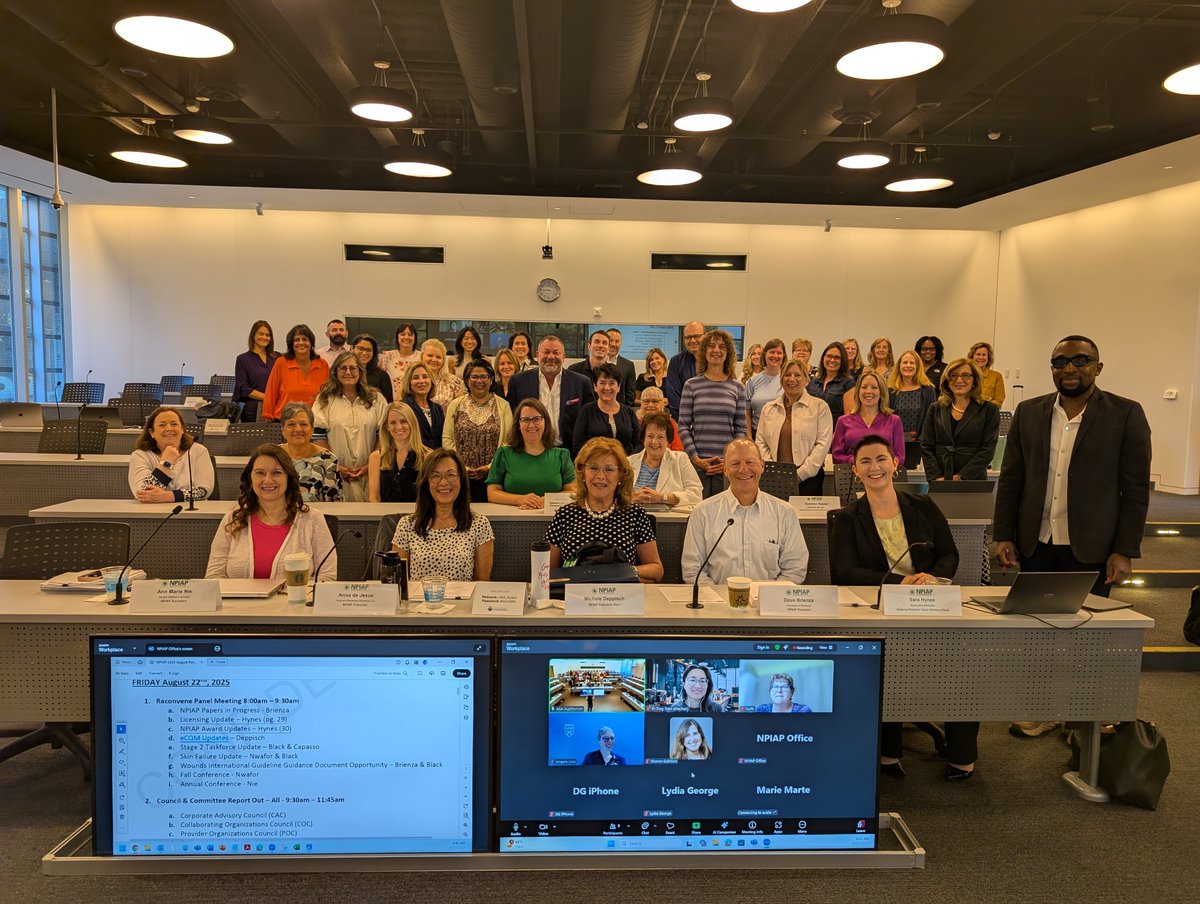 TheNPIAP's tweet image. The #NPIAP 2025 August Panel Meeting in Chicago was a tremendous success, made possible by our incredible attendees. We continue to advance the mission of preventing and treating #pressureinjuries. We are deeply grateful to Mölnlycke for their generous sponsorship.