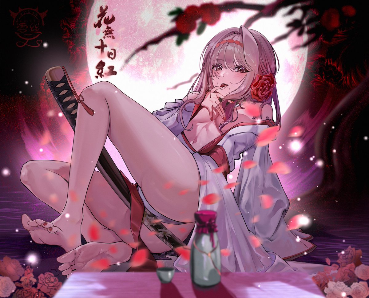 ❤️少爺，月下多美啊❤️
#紅蓮ブラックシャドウ 
#ニケ #メガニケ #NIKKEfanart #NIKKE #勝利の女神 #니케 #Scarlet #GoddessofVictoryNIKKE #ニケラジ 

以前的圖，修改了非常多，X還沒發過