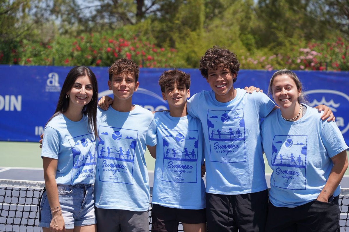 Ferreroacademy's tweet photo. ✨A SUMMER TO REMEMBER✨
What an incredible Summer 2025 it has been! ☀️ From tennis and fitness to activities, photos and endless fun 🎾💪📸
Grateful to everyone who made this experience so special ❤️ Muchas gracias! Can’t wait to see you all again next year! 😉
#teamferrero https://t.co/NywymJfBnn
