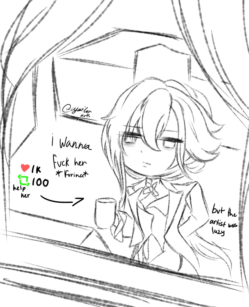 CysilenArts's tweet image. #arlechinno #arlefuri #GenshinImpact #GenshinMemes #Genshin_Impact