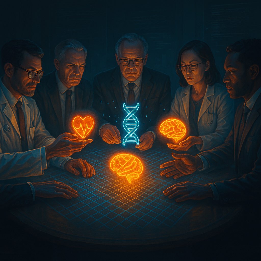 FluxxState's tweet image. 🧩 They turned your body into a marketplace.
Doctors. Insurers. Corporations.
Passing around tokens of your heart, brain, DNA.

Health isn’t care anymore.
It’s currency.

#DigitalTwin #BioEconomy #DataColonialism #IoB