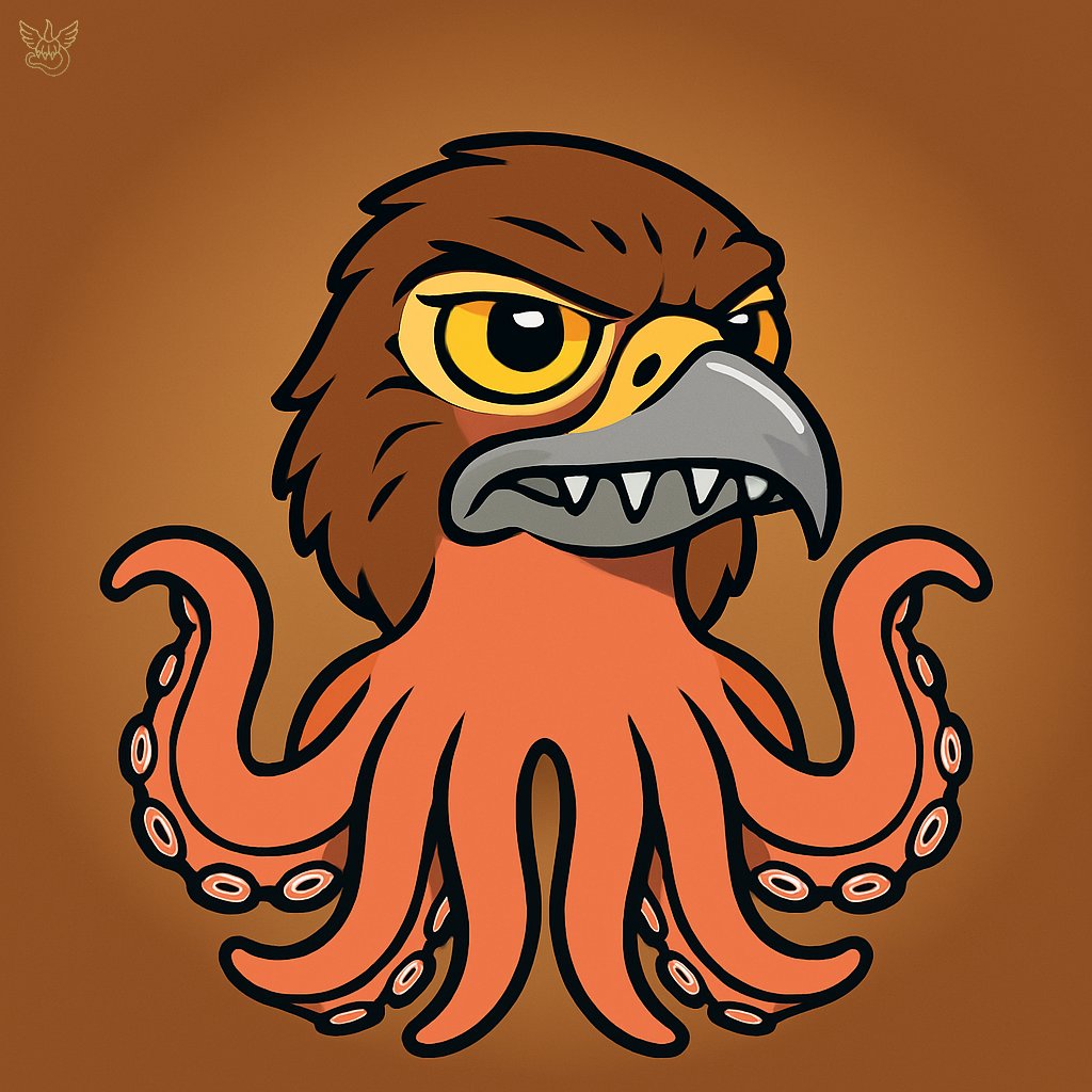 🦅 + 🐙 = 🐙🦅
From forest skies to ocean depths... a new hybrid is born. 🌊🌳

rarible.com/cross_breeds

🔥 Witness the evolution of the Crossbreed Series – where worlds collide &amp; legends hatch.

#NFT #Crossbreed #HybridCreatures #Web3