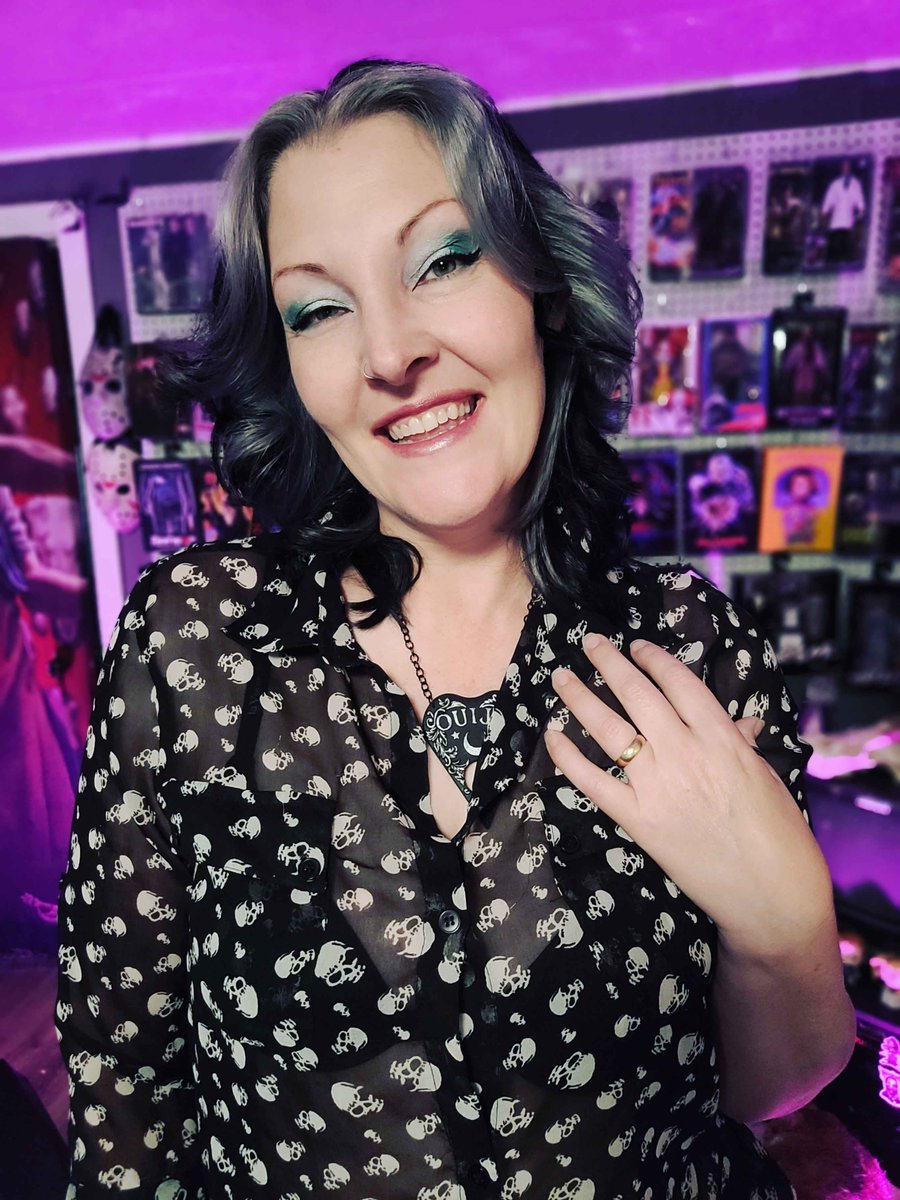 Ghoul Day 👻 I’m diving into the fire today with <a href="/BlumhouseGames/">Blumhouse Games</a>  Eyes of Hellfire.

Come hang out, scream with me, and see if we can survive the nightmare together. Dare to join me? 

🩸Twitch.tv/ReAnimateHer

re-post appreciated due to X hating outside links - Thank you x