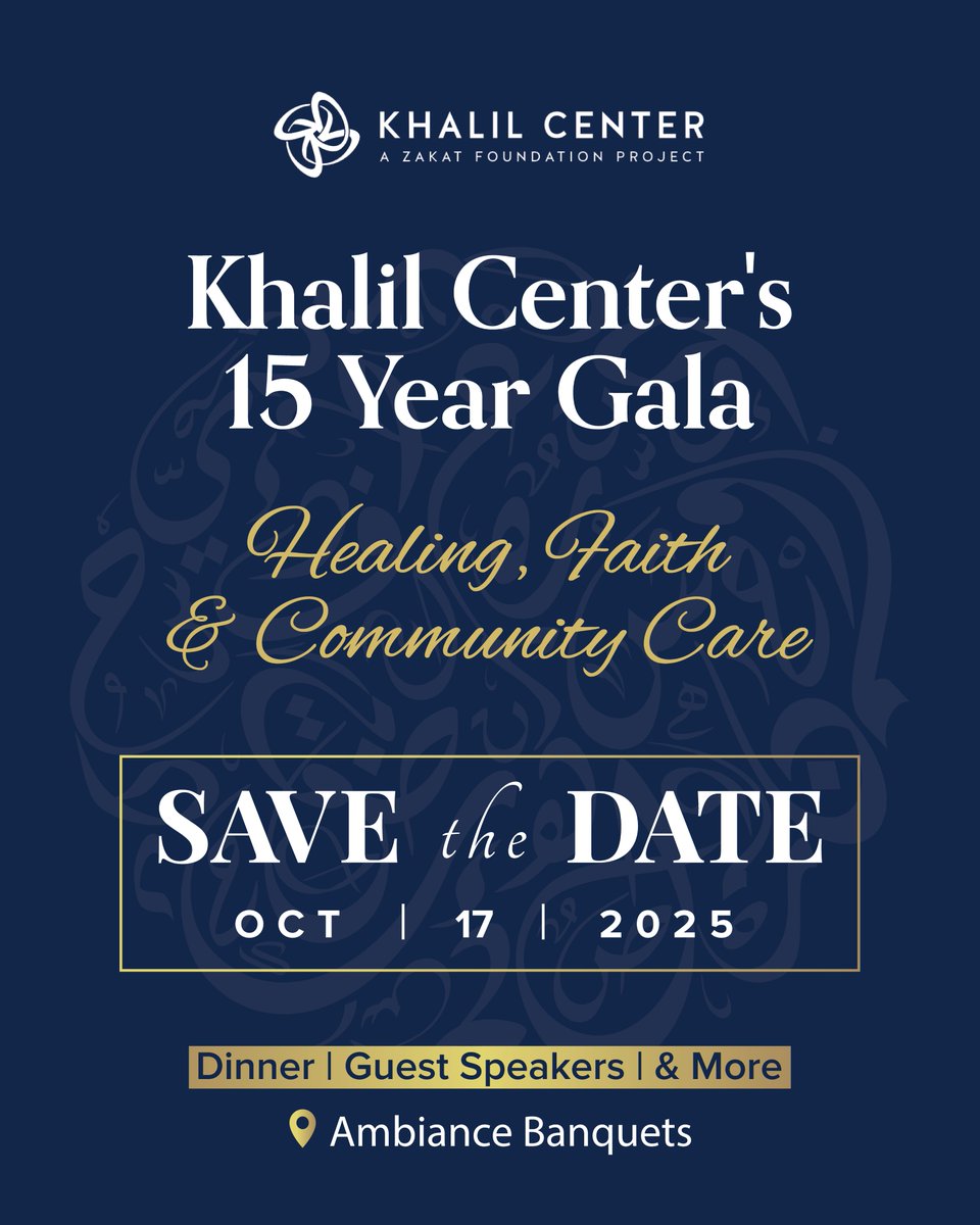 We are honored to invite you to an evening commemorating 15 years of Healing, Faith, and Community Care.
October 17, 2025
Ambiance Banquets
Stay tuned for more details!