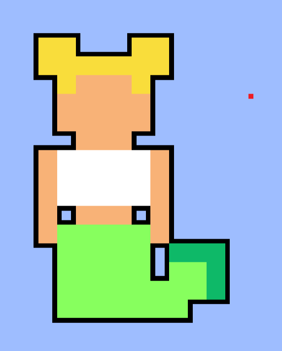 Hug0M0llet's tweet photo. J'ai fait une version géante au milieu de l'océan ! (le pixel rouge est là pour l'échelle) https://t.co/Xj3vBTbzLl