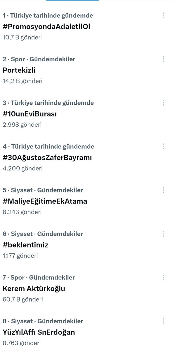 Zirvedeyiz ⬆️1️⃣

Harikasınız 👏

Aynı hızla devam, Adalet Bakanlığı Personeli asla küçümsenmemeli‼️

Gerektiğinde bir olacağımızı herkes görüyor, tek bir Talebimiz var;

İsmi Adalet olan Bakanlığımızdan ADALET ‼️

#PromosyondaAdaletliOl