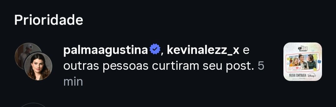 Ela curtindo a publicação onde está literalmente escrito "Nueva Temporada" amo! #DisneyBIA3 🫶🏻