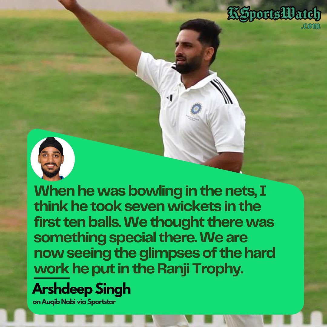 Imtiyaz Sheeri social activist (@imtiyazsheeri) on Twitter photo Arshdeep Singh on Auqib Nabi after his all-round brilliance in #DuleepTrophy today
Auqib nabi dar from sheeri baramulla
<a href="/BCCI/">BCCI</a>
<a href="/DCBaramulla/">Deputy Commissioner Baramulla</a>
<a href="/BaramullaPolice/">Baramulla Police (بارہمولہ پولیس)</a> Arshdeep Singh on Auqib Nabi after his all-round brilliance in #DuleepTrophy today
Auqib nabi dar from sheeri baramulla
<a href="/BCCI/">BCCI</a>
<a href="/DCBaramulla/">Deputy Commissioner Baramulla</a>
<a href="/BaramullaPolice/">Baramulla Police (بارہمولہ پولیس)</a>