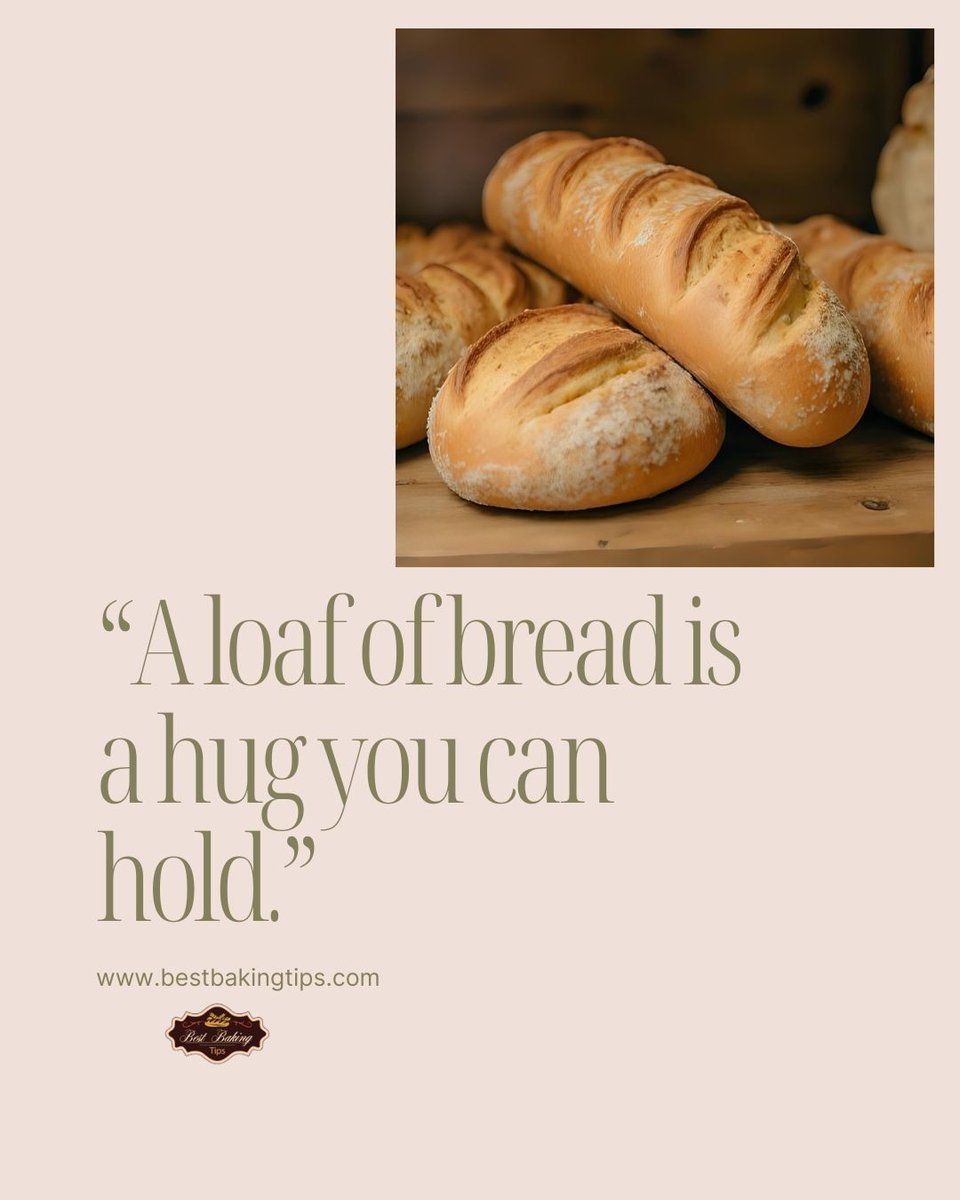 bestbakingtips's tweet image. 🍞 A loaf of bread is a hug you can hold.
Wrap your day in warmth and comfort—baked with love.

Follow us for daily tips/facts &amp;amp; recipes!

#BreadLove #CozyKitchen #BakingJoy #HomemadeHugs #ComfortFood