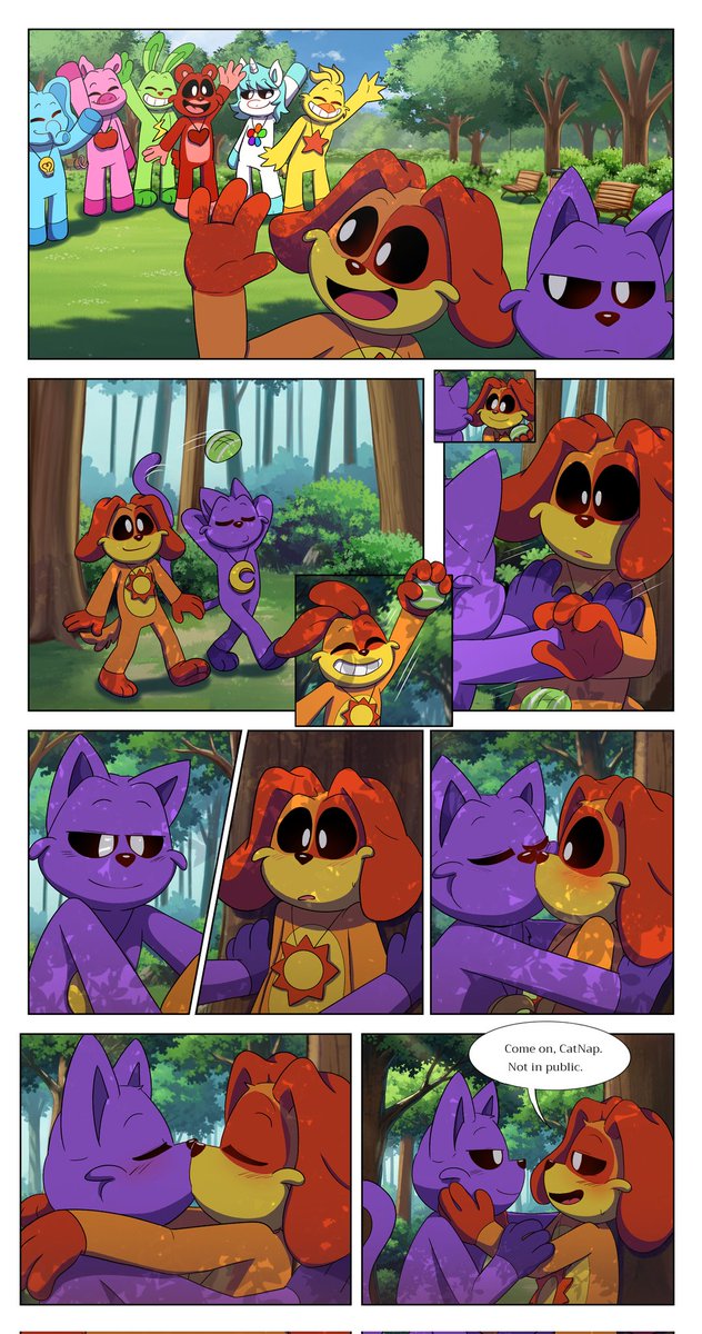 "Don't Touch My Sunshine" Page 4/22

Written by me, Drawn by <a href="/MiriaLena123/">Naid...</a> and <a href="/Mttz_pzz/">Matt 🚫// OPEN COMISSION</a> 

Wanna support me? Click on my Patreon: patreon.com/ratedponystar

#SmilingCritters #Catnapxdogday