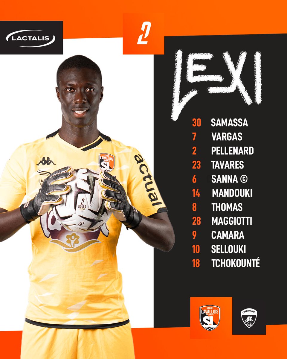 Stade Lavallois (@stadelavallois) on Twitter photo Le 11 Tango pour cette J4 de <a href="/Ligue2BKT/">Ligue 2 BKT</a> ! Nos joueurs sont prêts à défier le <a href="/ClermontFoot/">Clermont Foot 63</a> à Le Basser !🧡🖤
#LAVALCF63 | #SouriezCestduFootCestLaval Le 11 Tango pour cette J4 de <a href="/Ligue2BKT/">Ligue 2 BKT</a> ! Nos joueurs sont prêts à défier le <a href="/ClermontFoot/">Clermont Foot 63</a> à Le Basser !🧡🖤
#LAVALCF63 | #SouriezCestduFootCestLaval