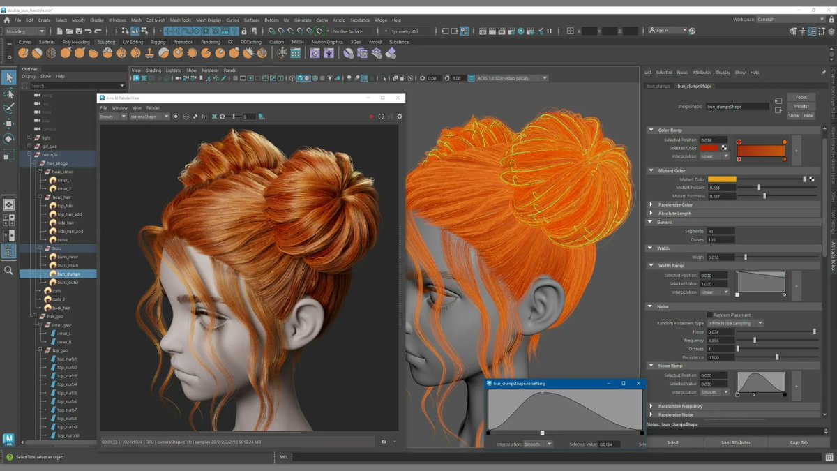 If you work on character art in Maya, here’s a plugin you’ll definitely want to try. Ahoge makes it easier to build stylized and complex hairstyles, the kind you  usually see in anime, manga, and games!

Check it out 👉🏻  jettelly.com/blog/create-go…

#maya #3DCG #3dart