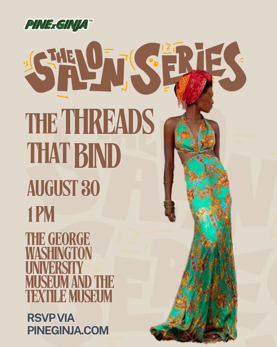 MOCCADC's tweet photo. MOCCA will join the Salon Series: Threads That Bind at the GWU Museum &amp; The Textile Museum. Dir. Snider will offer remarks celebrating the rich contributions of Caribbean people in the District &amp; across the Diaspora.

📅 Sat, Aug 30
📍701 21 St 
🎟️ RSVP at https://t.co/jRrVbaCw0x https://t.co/gknnzrgG7y