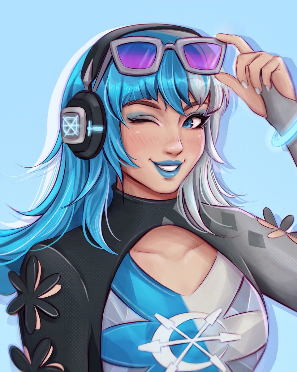 Luna Snow's cool summer fan art ☃️🩵

#MarvelRivals
