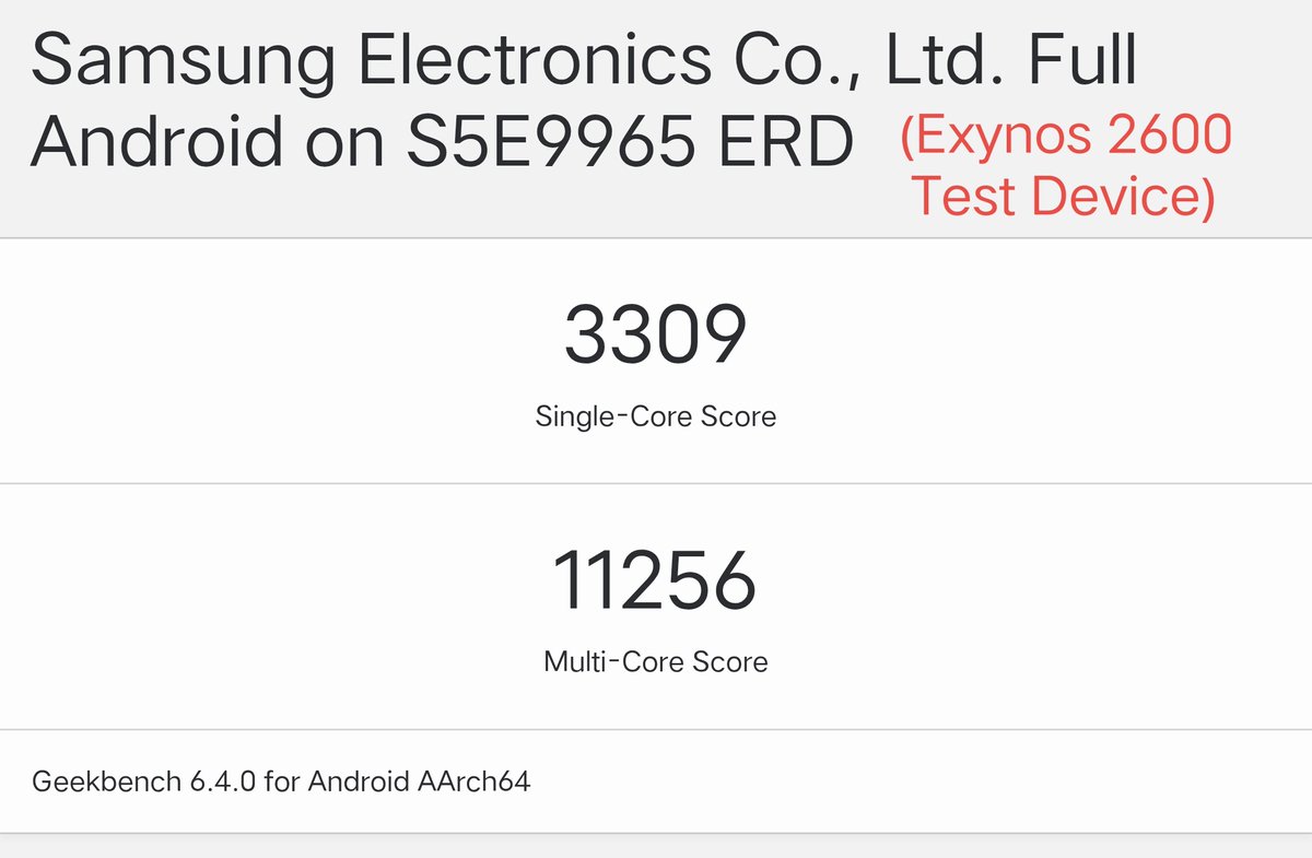 sondesix's tweet image. If Exynos 2600 finally ends up beating the next Snapdragon 8 Elite 2/Gen 5, I can't wait to see the faces of those who think that Samsung should stop making smartphone chips 🤣