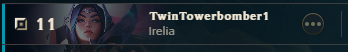 vivd_t's tweet photo. Hey @drewlevin how is this guy allowed to have this name? Does the AI not pick up on TwinTowerbomber1 as a bad name? Lmk why this guy was allowed to be in my game, got one bad gank, then left top lane to farm jg camps the rest of the game and told me to "go buy rope". Thanks! https://t.co/7YMCMou8yY
