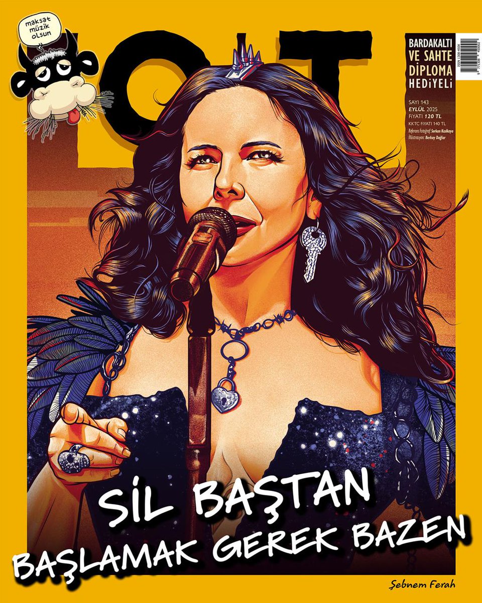 Sil baştan başlamak gerek bazen... 
🎶 #ŞebnemFerah

Kraliçe, tekrar konserlere başlasa 
ilk hangi şarkıyı duymak isterdin? 🥰

Eylül sayımız #ŞebnemFerah kapağıyla çıktı! 📚#OTdergi ✍️ #BerkayDağlar 
Referans Fotoğraf 📷 #SerkanKızılkaya