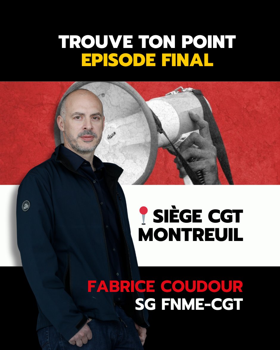 Épisode final de TROUVE TON POINT 
Grève le 2 septembre 
Nous ouvrons une lutte déterminante pour l’avenir des IEG.
➡️ Une grève différente, tous ensemble
➡️ Hausse des salaires, retraites, factures
➡️ 2 et 10 septembre : des dates qui se complètent
➡️ Ensemble, nous allons